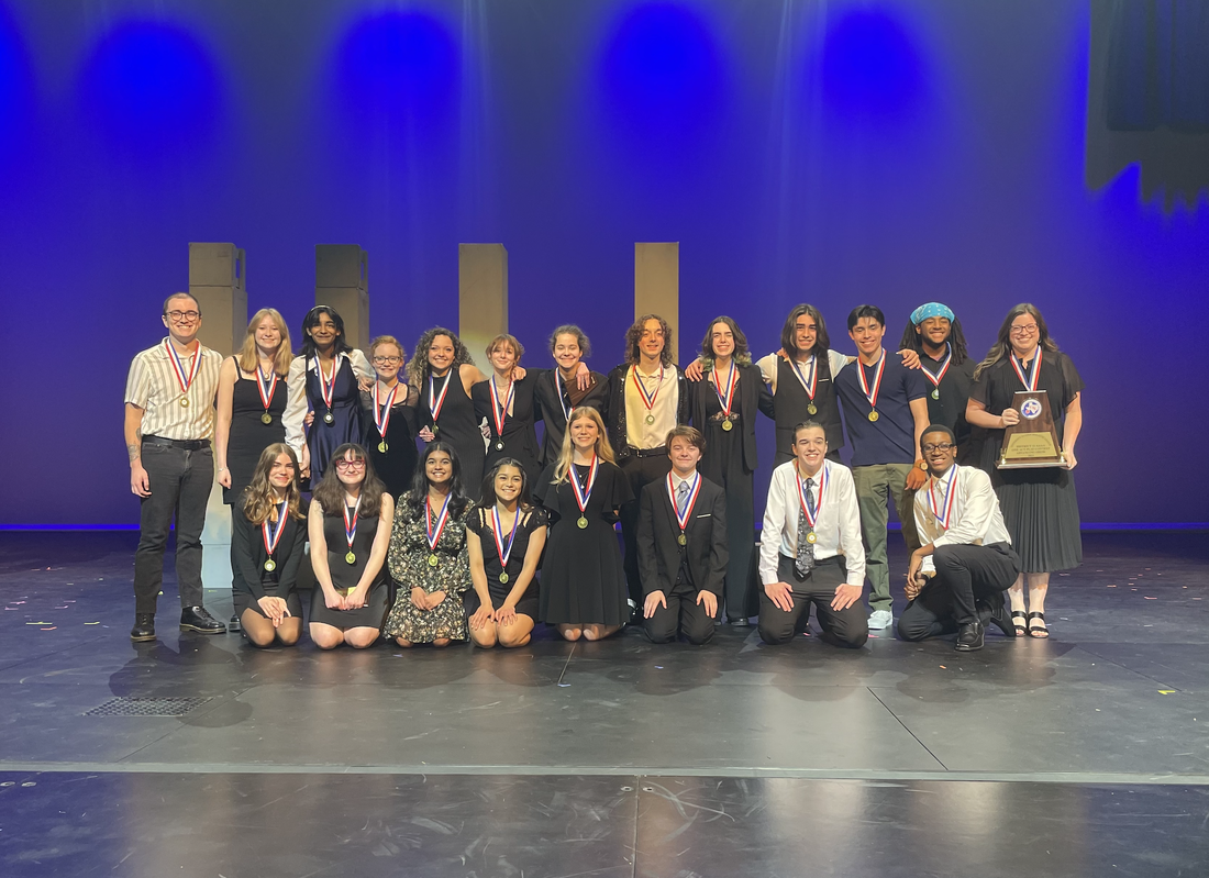Post area contest photo of Panther Creek theater winning 2nd place. 